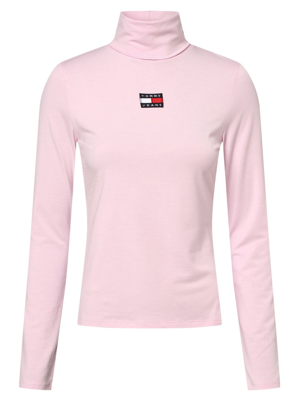 Tommy Jeans - Damska koszulka z długim rękawem, różowy
