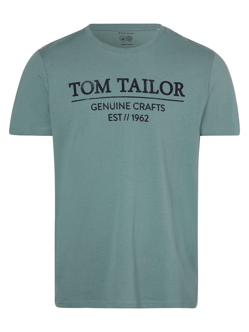 Tom Tailor - T-shirt męski, niebieski|zielony