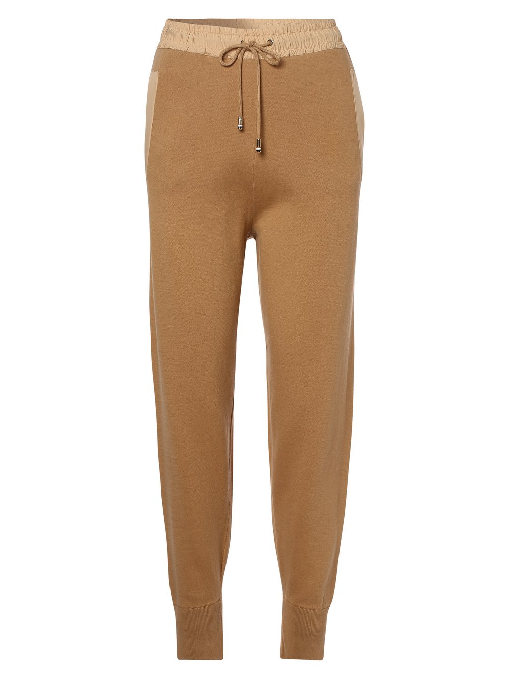 BOSS - Damskie spodnie dresowe – C_Floralia, brązowy