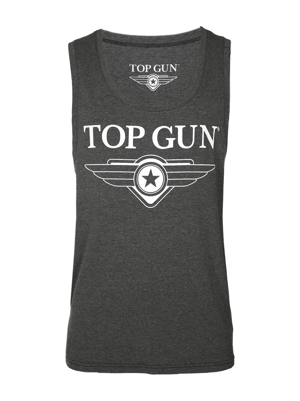 Topgun Tank Top Herren Baumwolle grau, XS