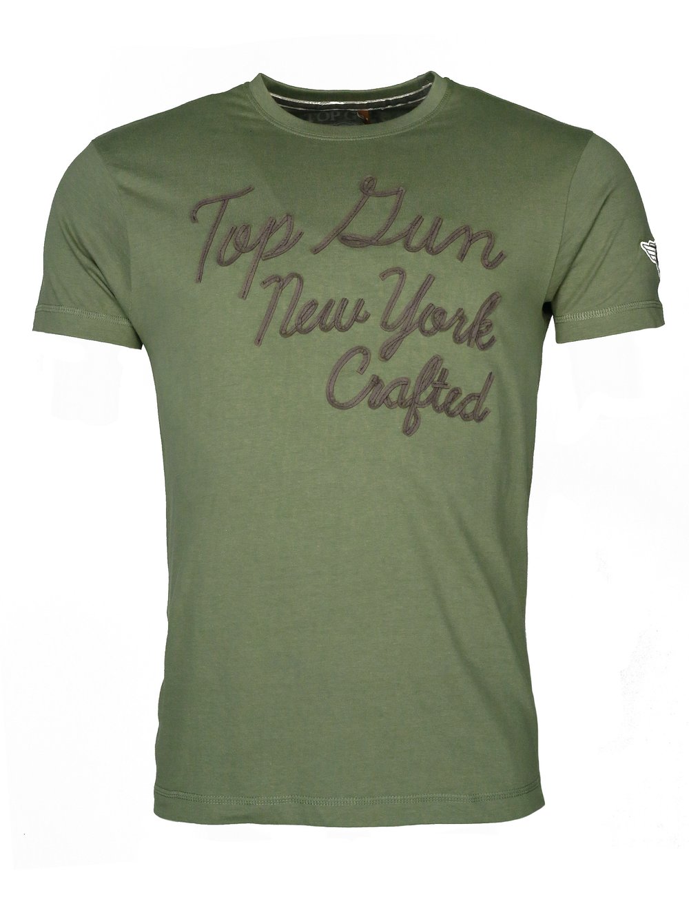 Topgun T-Shirt Herren Baumwolle grün, S