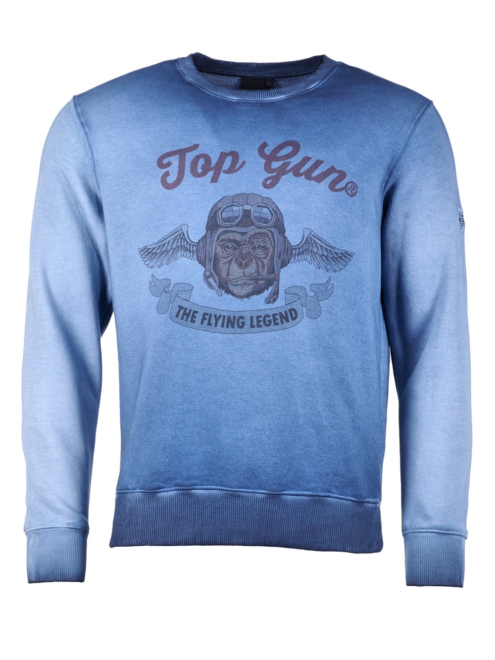 Topgun Sweatshirt Herren Baumwolle blau, S