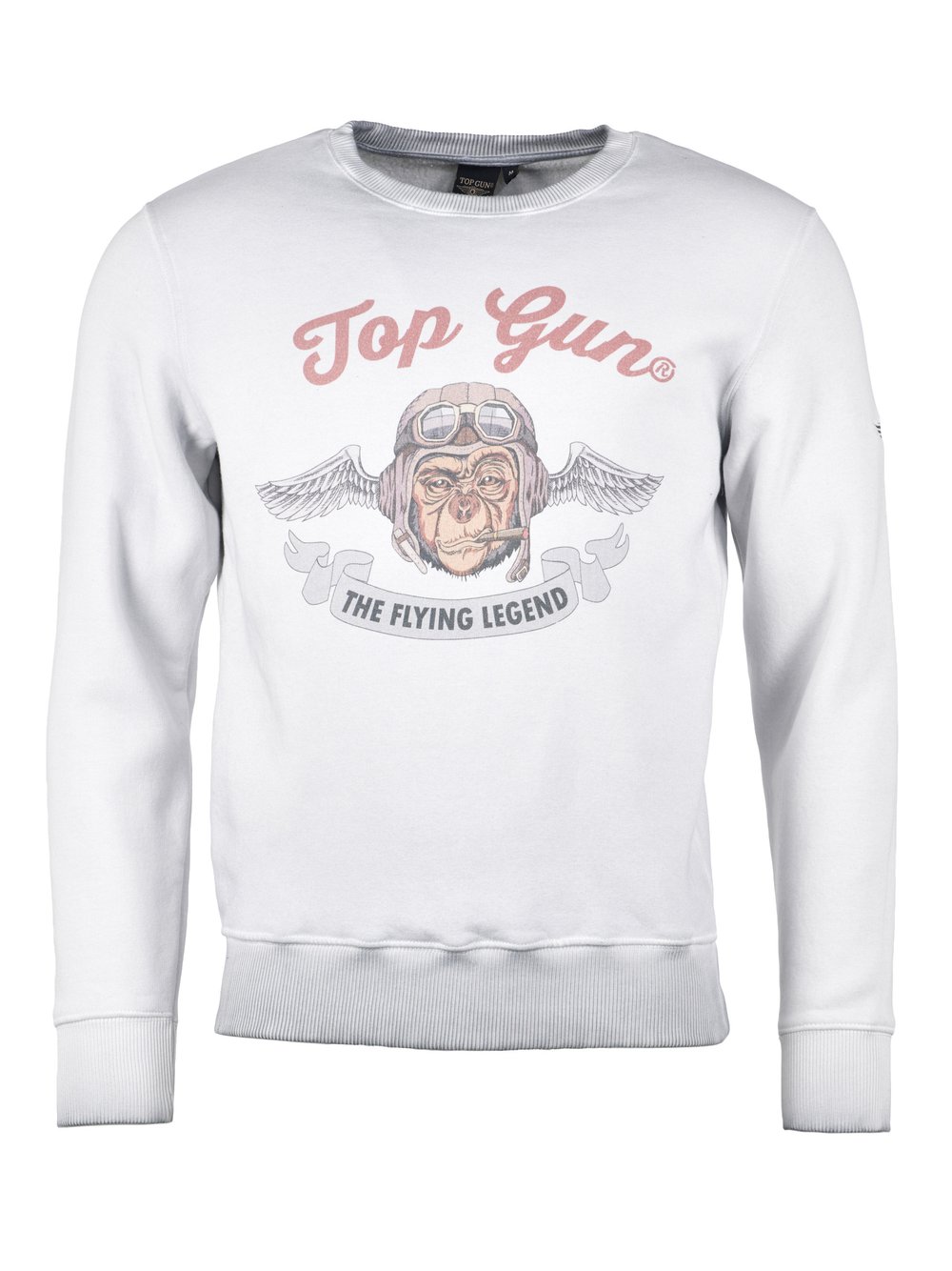 Topgun Sweatshirt Herren Baumwolle grau, S