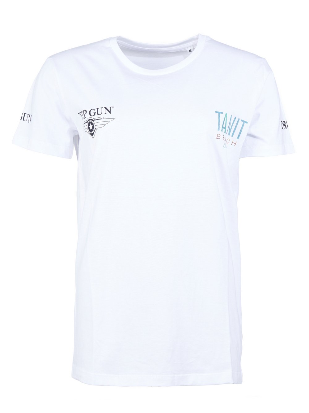 Topgun Shirt Herren Baumwolle weiß, S