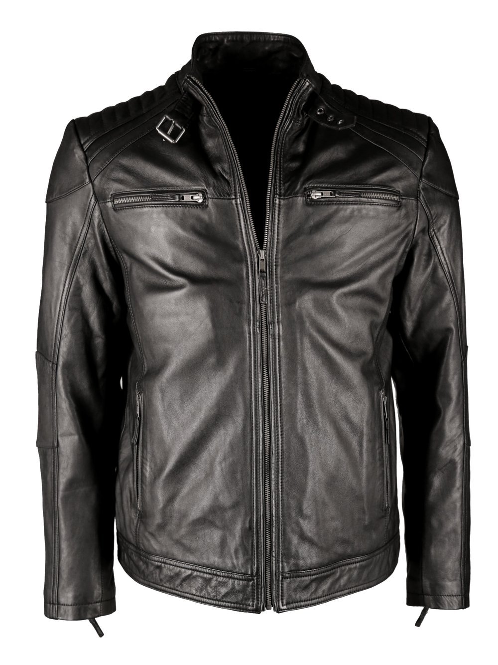 JCC Lederjacke Herren schwarz, 48