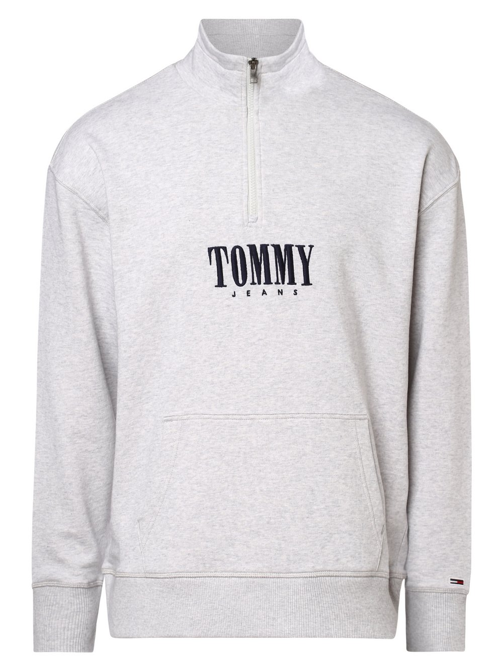 Tommy Jeans - Męska bluza nierozpinana, szary