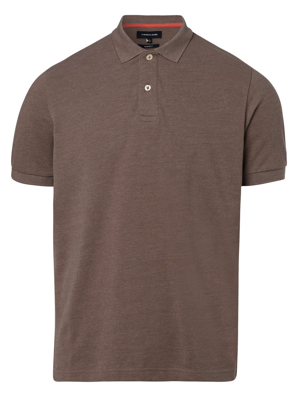 Andrew James - Męska koszulka polo, brązowy