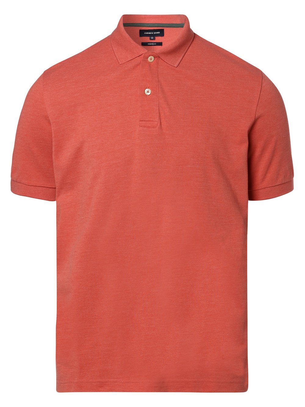 Andrew James - Męska koszulka polo, pomarańczowy|czerwony