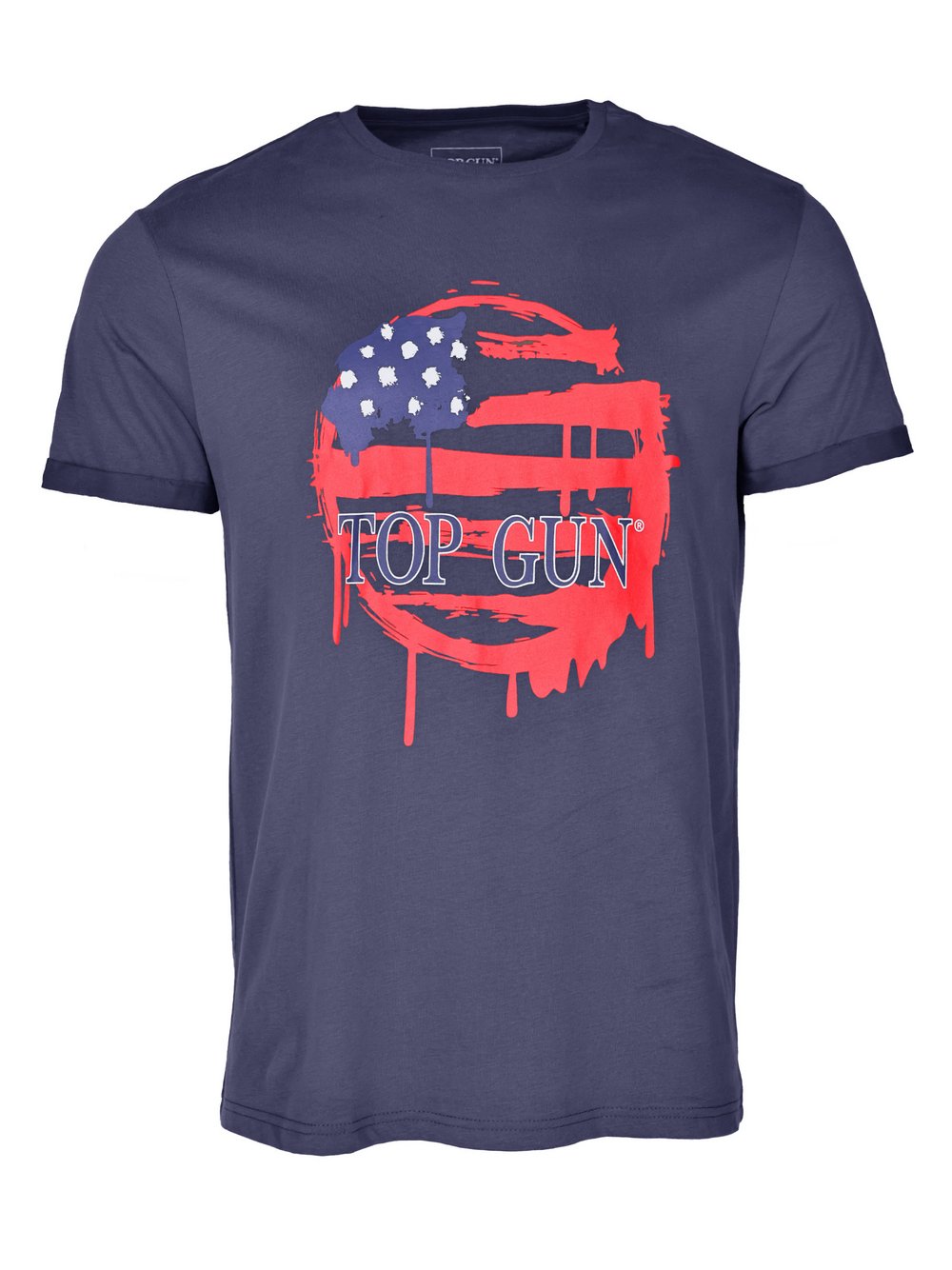 Topgun T-Shirt Herren Baumwolle blau, S