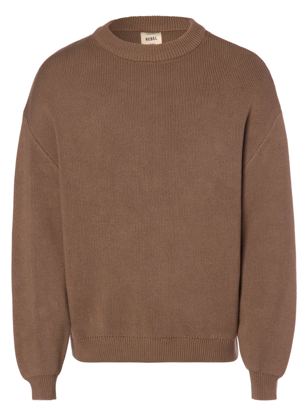 Redefined Rebel - Sweter męski – RRBastian, brązowy