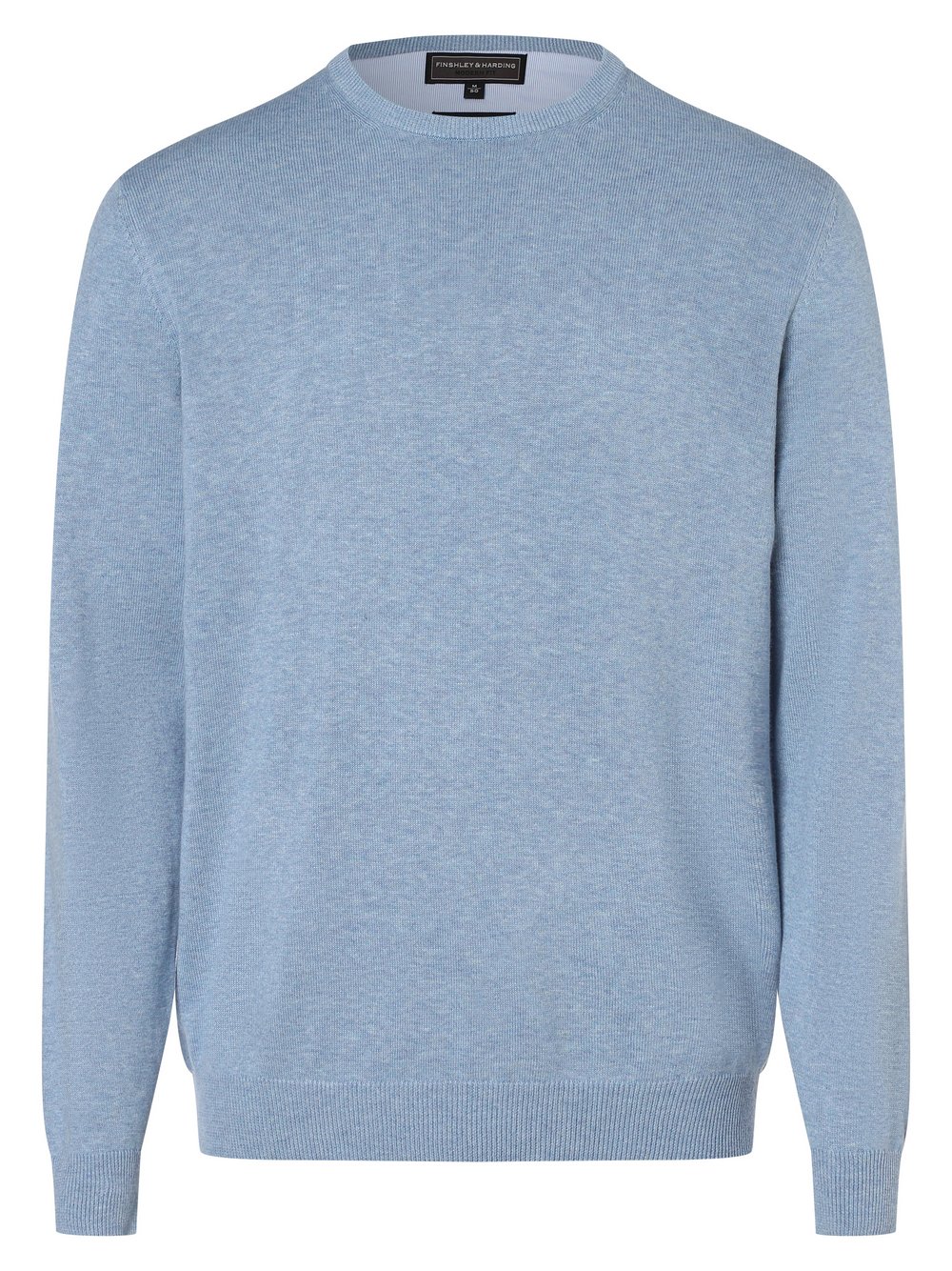 Finshley & Harding Pullover mit Cashmere-Anteil Herren Feinstrick blau, XXXL