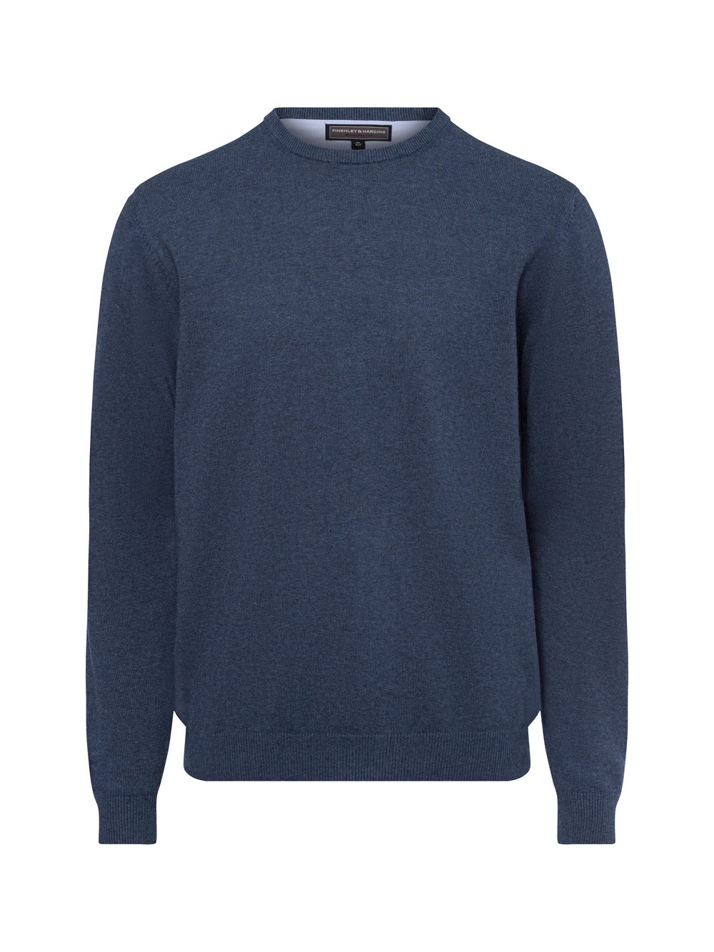 Finshley & Harding Pullover mit Cashmere-Anteil Herren Feinstrick blau, L