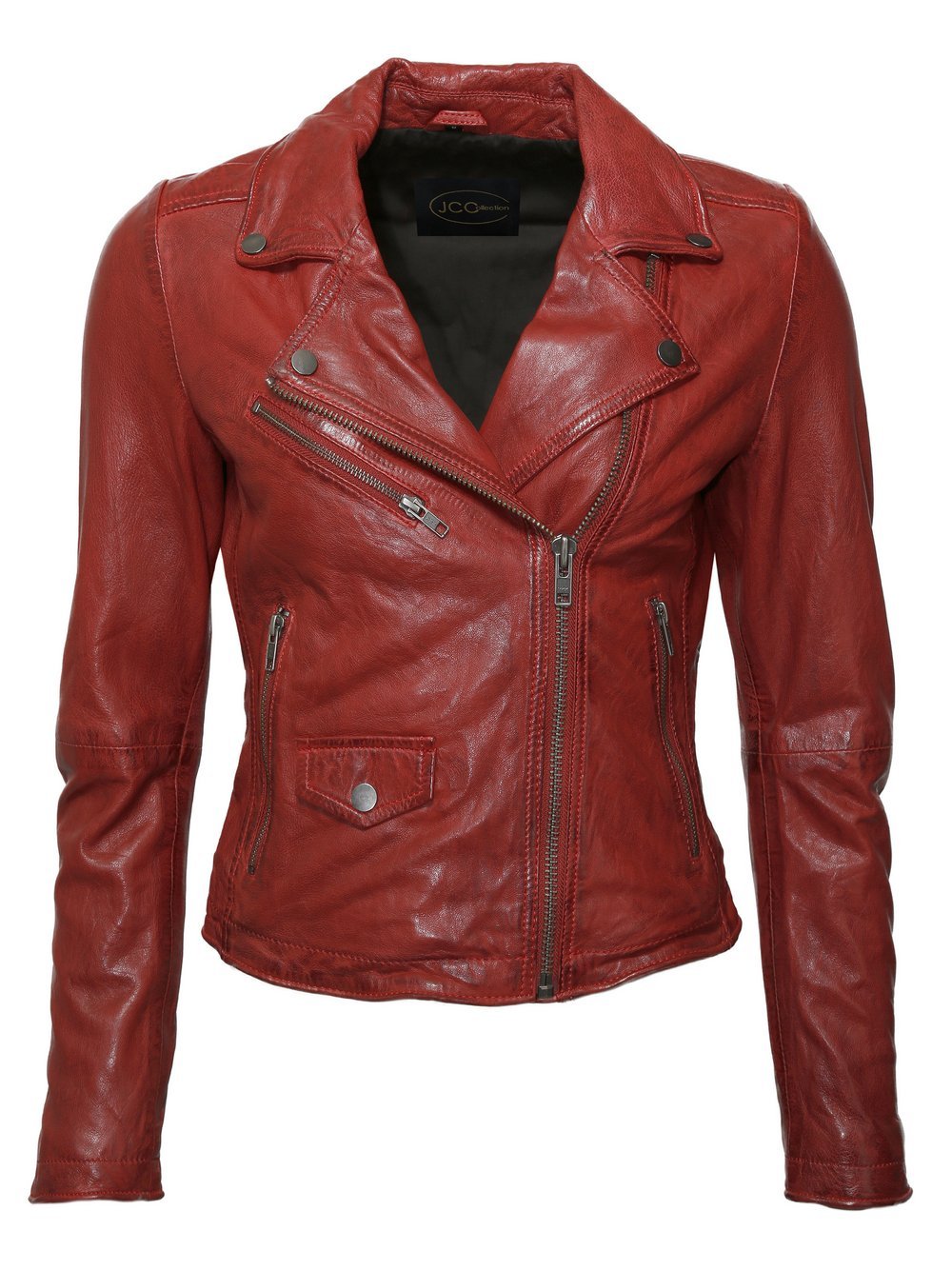 JCC Lederjacke Damen rot, M