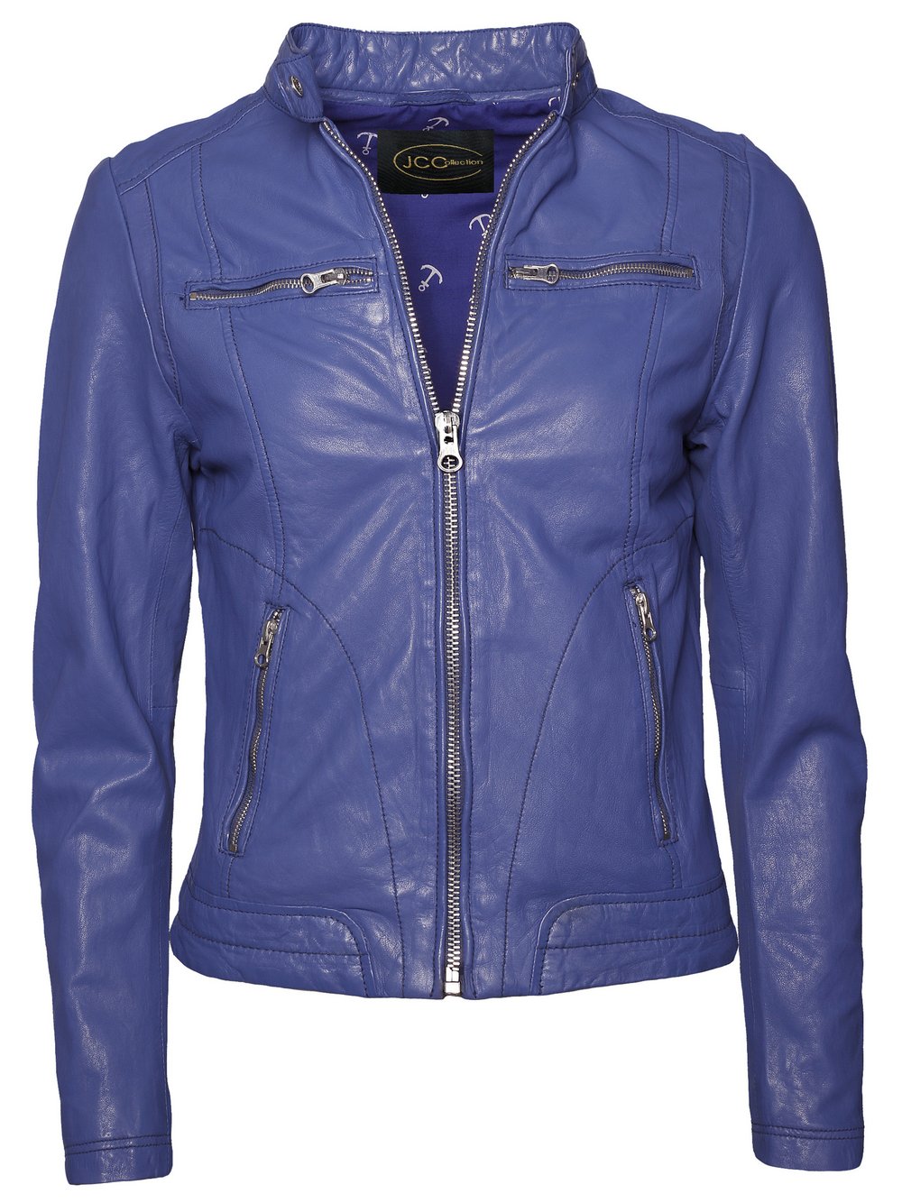 JCC Lederjacke Damen blau, L