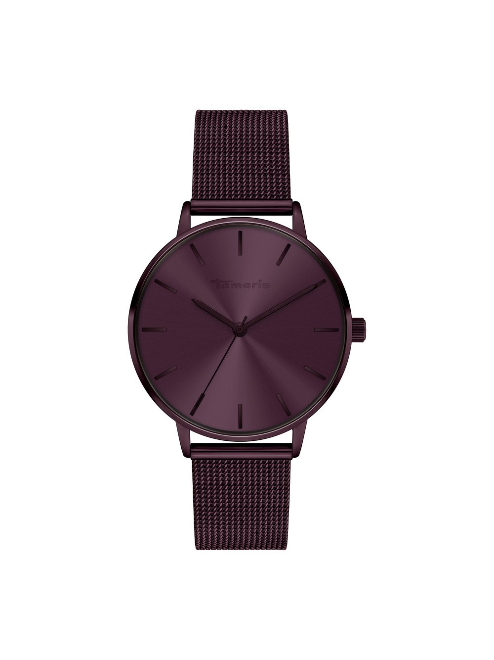 Tamaris Armbanduhr Damen Edelstahl lila, ONE SIZE