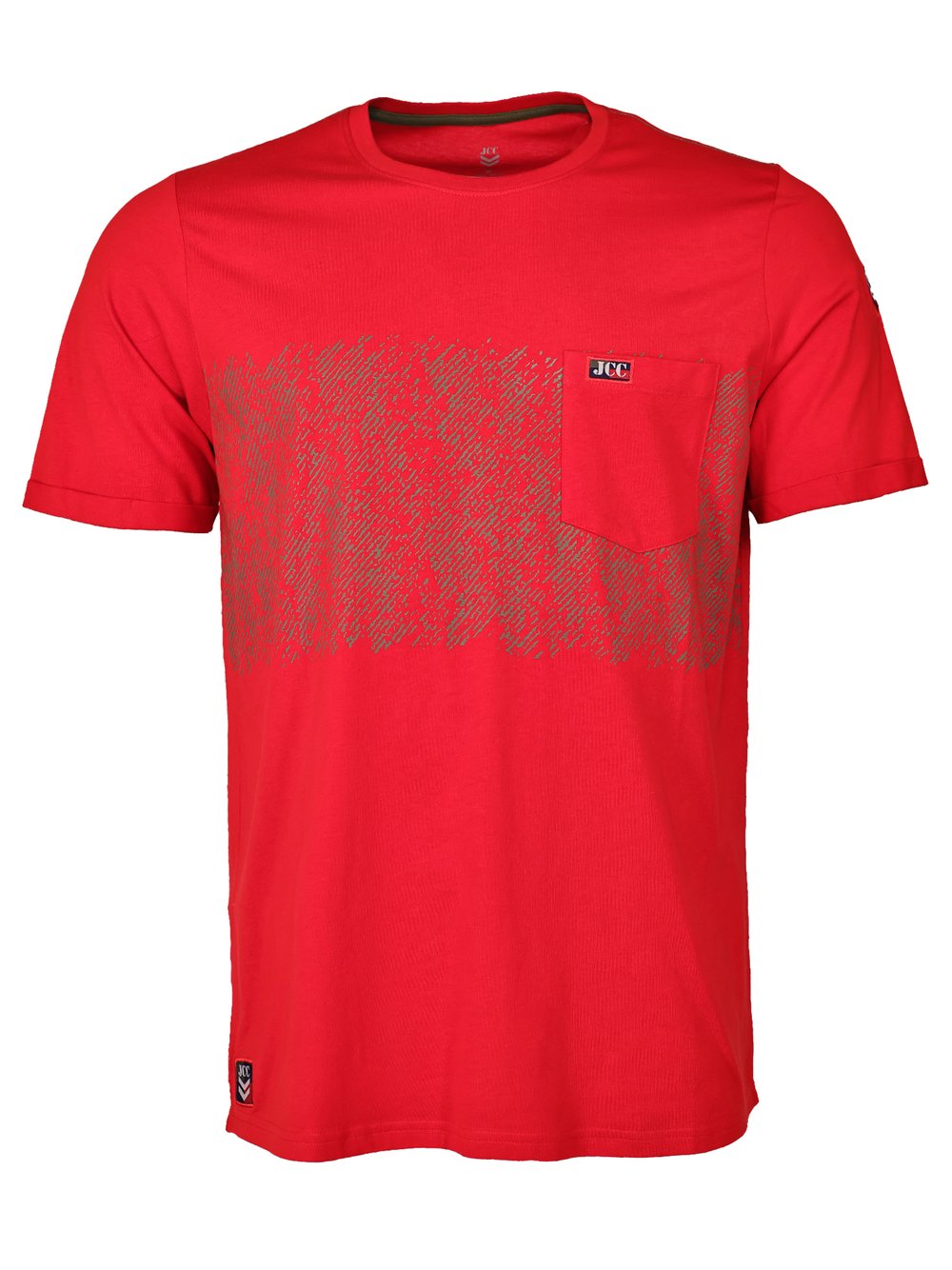 JCC T-Shirt Herren Baumwolle rot bedruckt, XXL