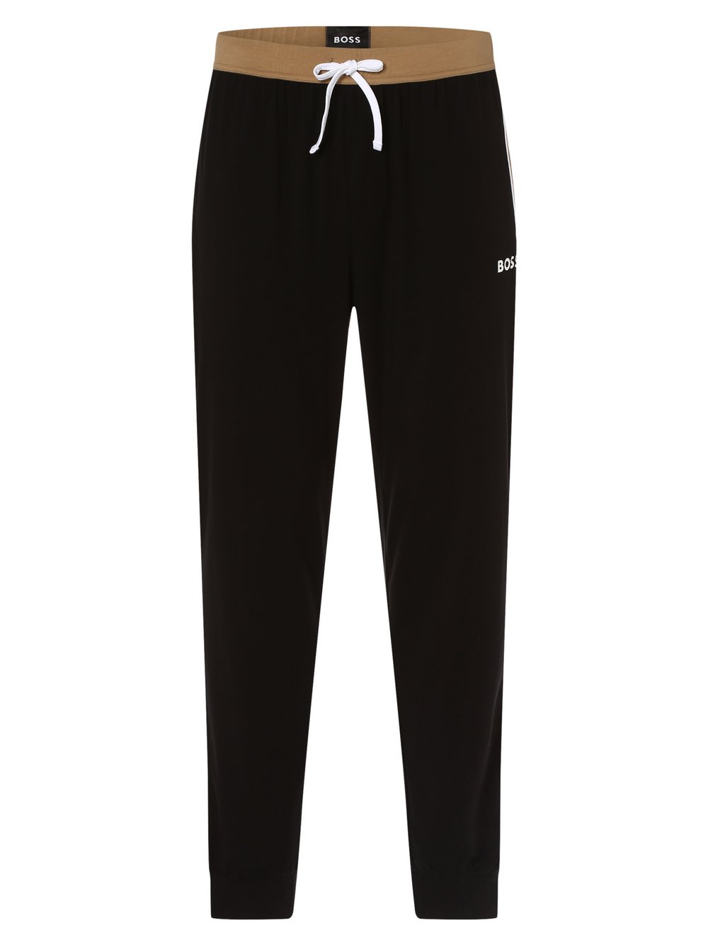 BOSS - Męskie spodnie od piżamy – Balance Pants, beżowy|brązowy|czarny
