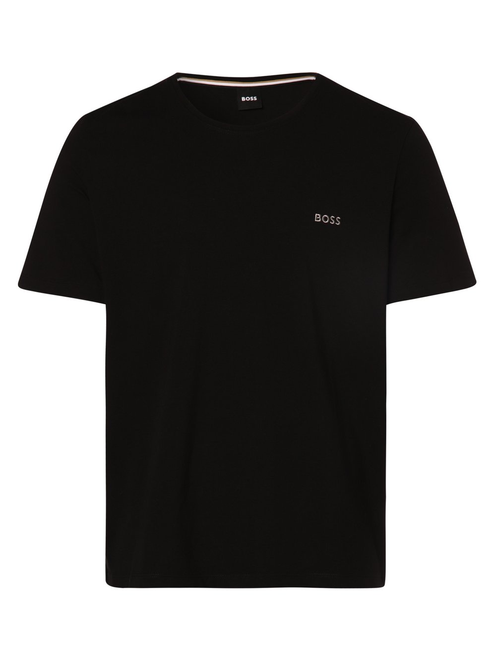 BOSS - Męska koszulka od piżamy, czarny