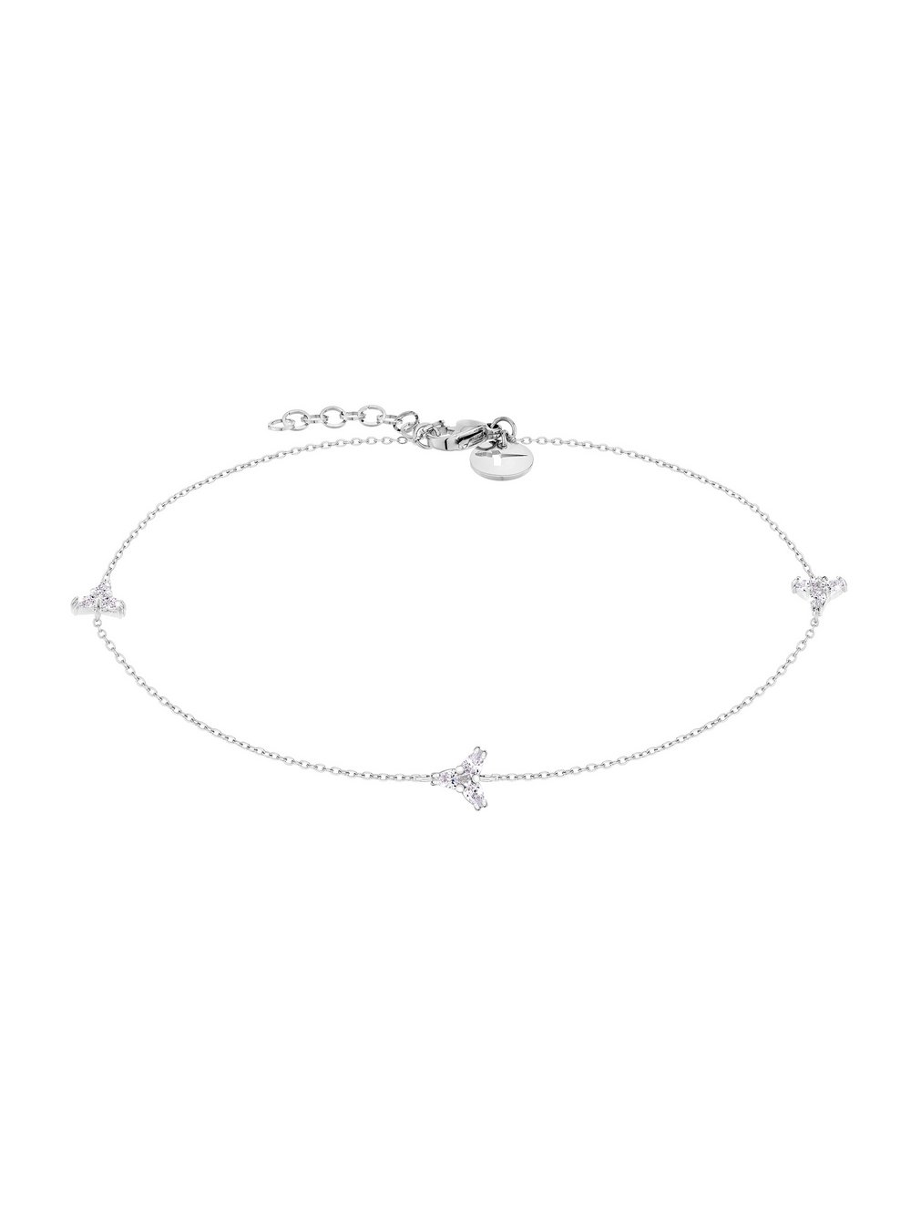 Tamaris Fußkette Damen Edelstahl silber, ONE SIZE