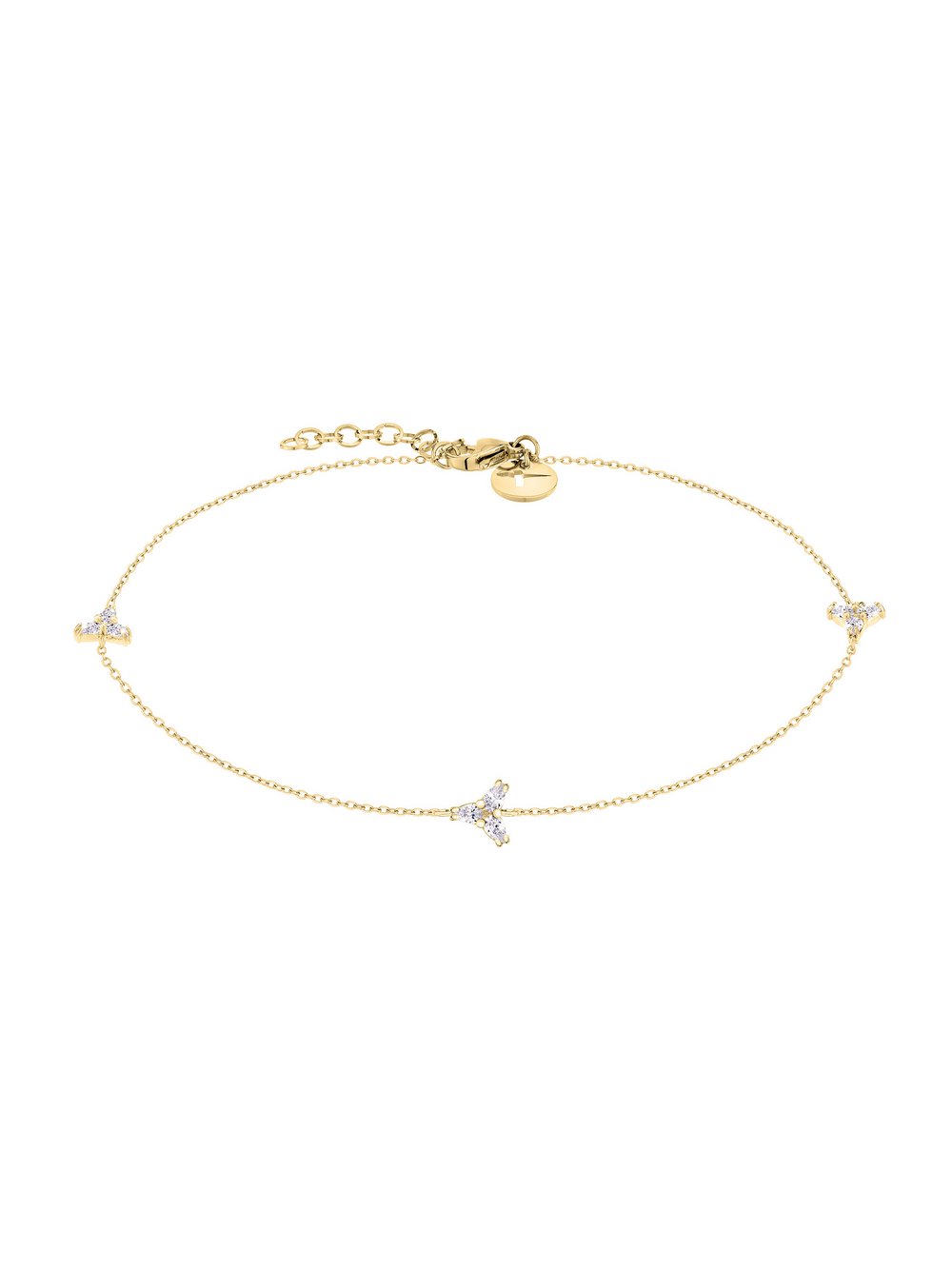 Tamaris Fußkette Damen Edelstahl gold, ONE SIZE