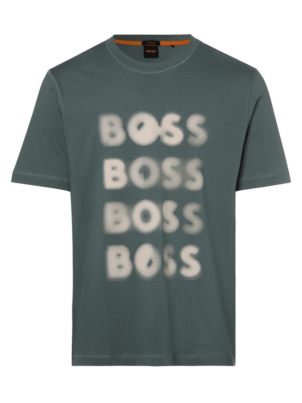 BOSS Orange - T-shirt męski – Teetrury 2, zielony|niebieski