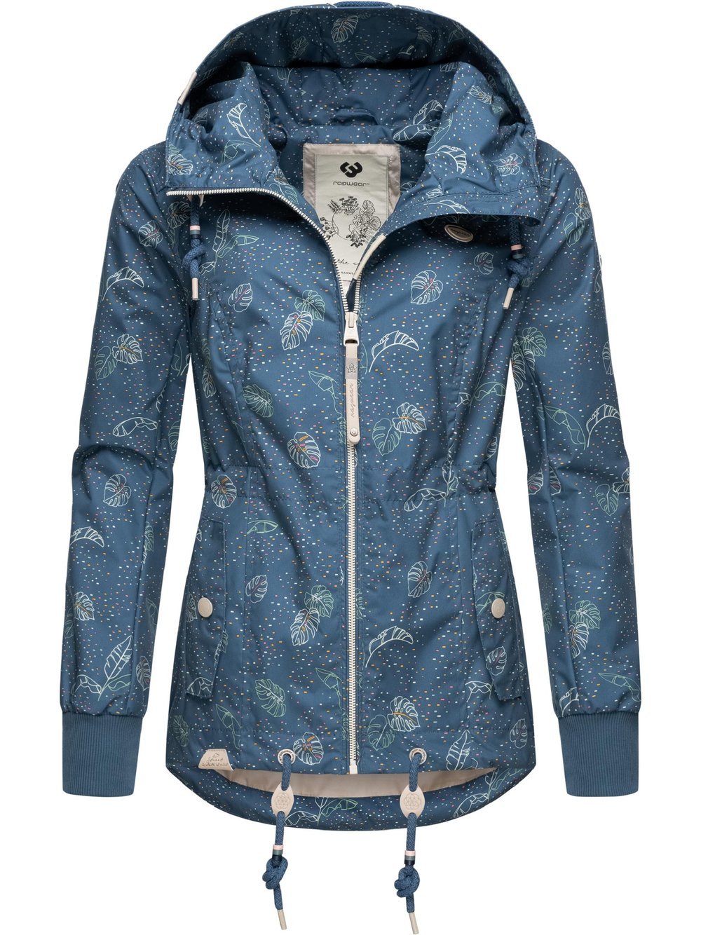 Ragwear Übergangsjacke Damen blau gemustert, XS