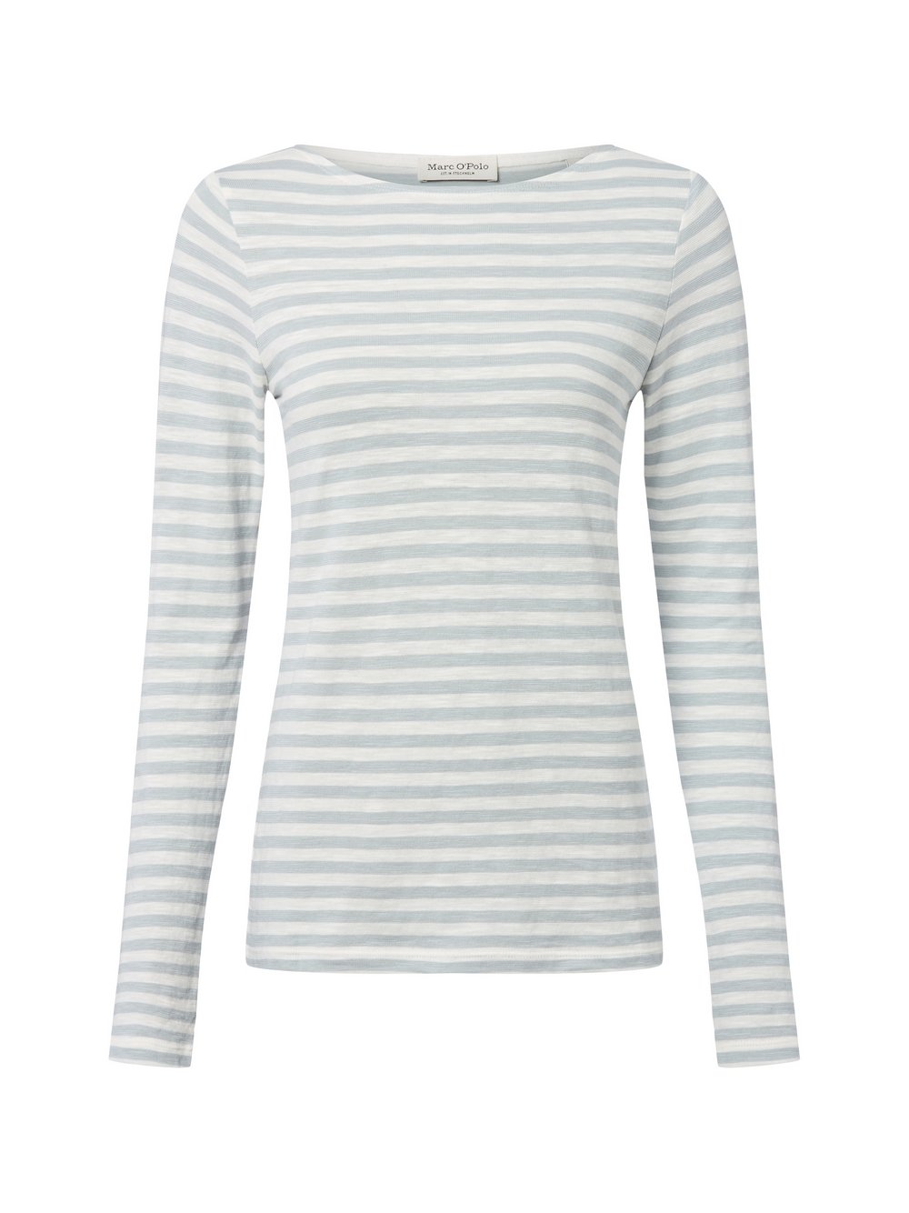 Marc O'Polo Langarmshirt Damen Jersey blau gestreift, S