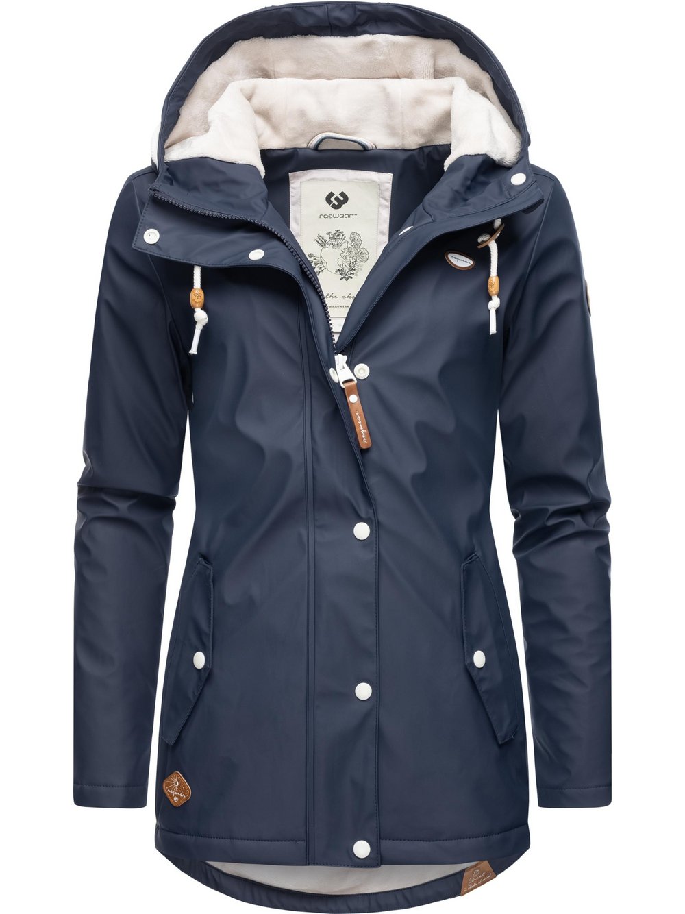 Ragwear Regenjacke Damen blau, XS