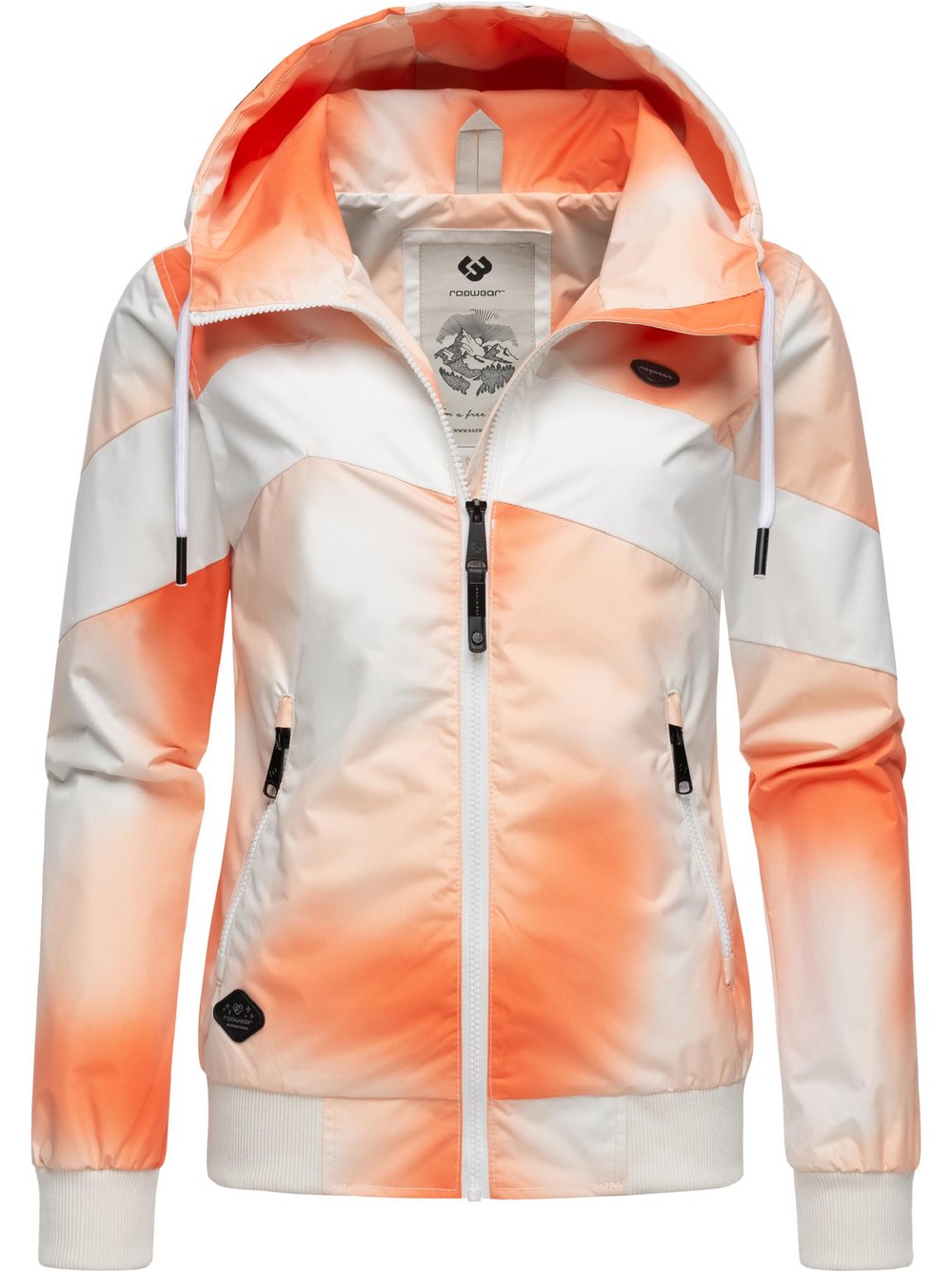 Ragwear Übergangsjacke Damen orange gemustert, L