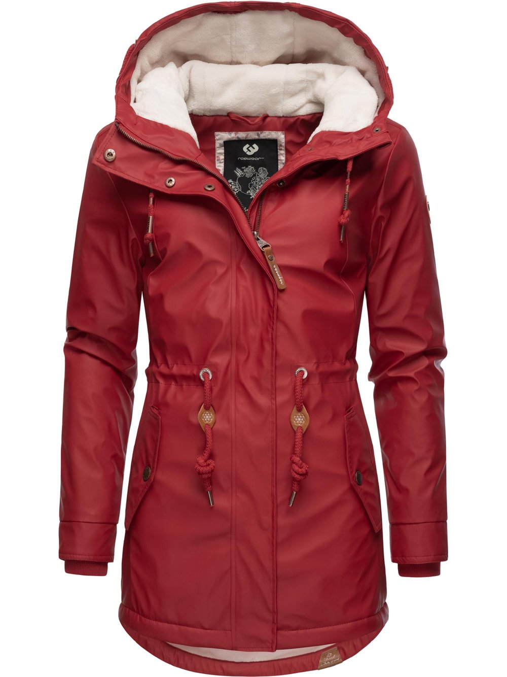 Ragwear Regenmantel Damen rot, L