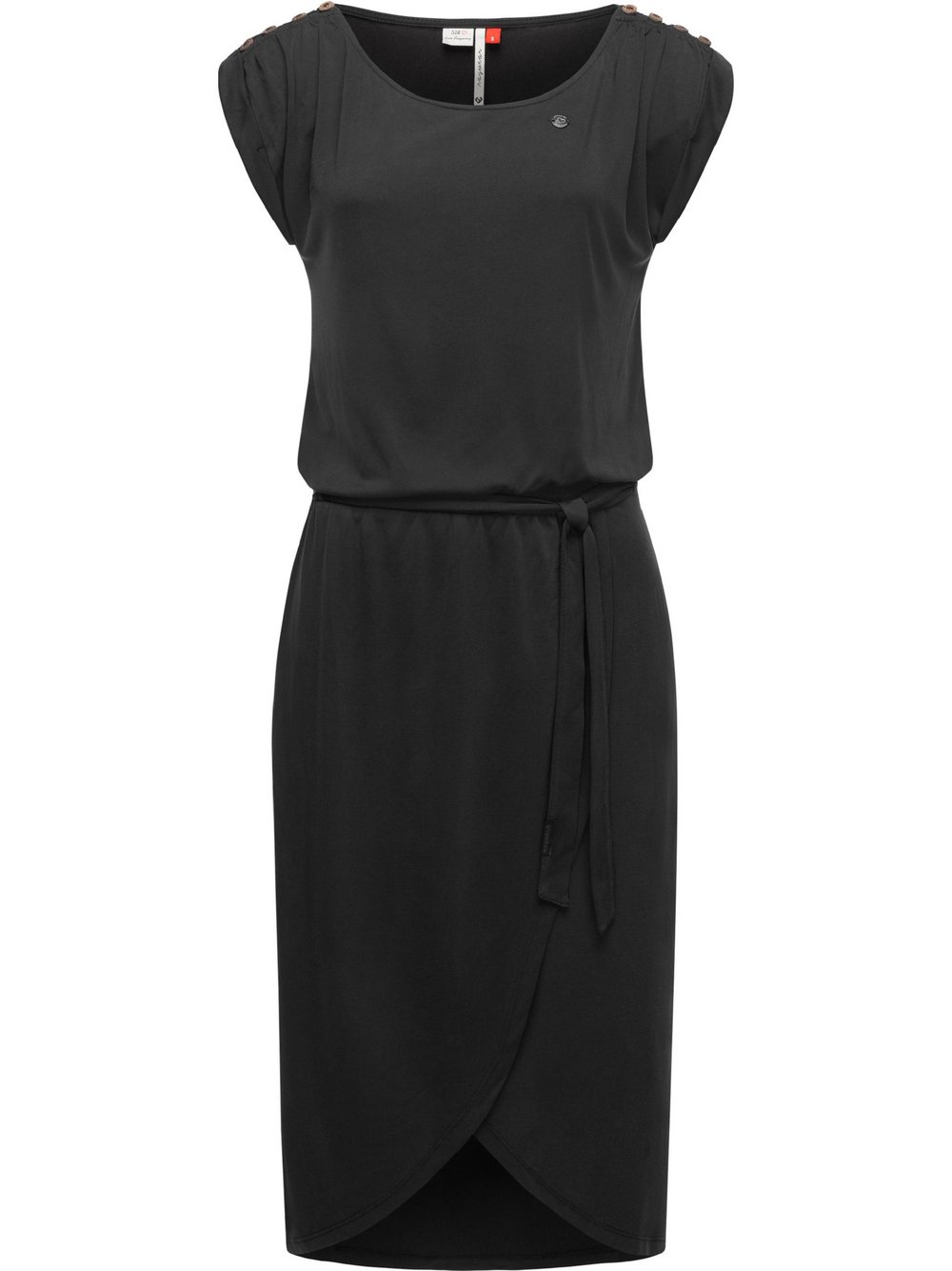 Ragwear Jerseykleid Damen Baumwolle schwarz, M