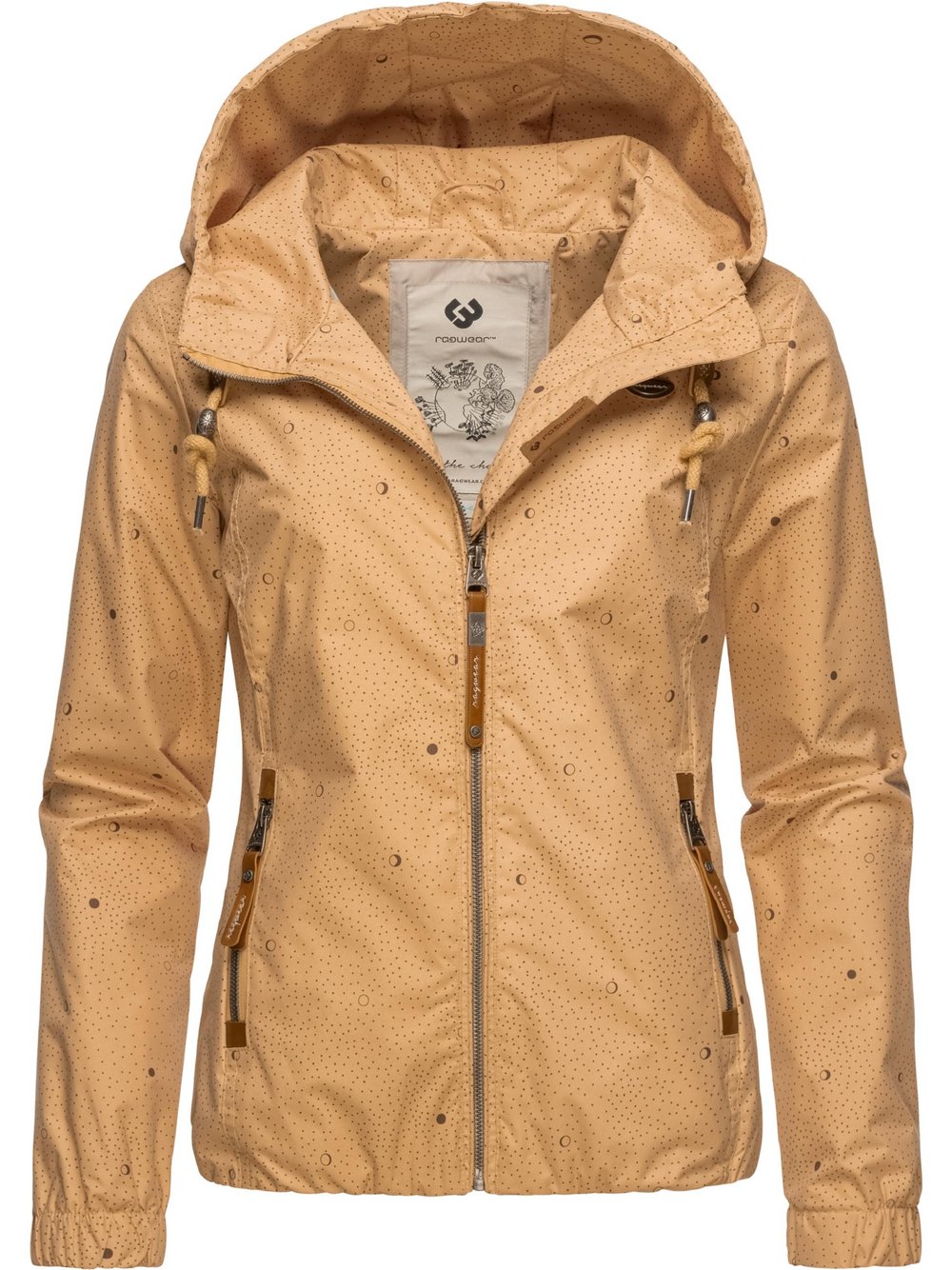 Ragwear Übergangsjacke Damen beige gepunktet, XS