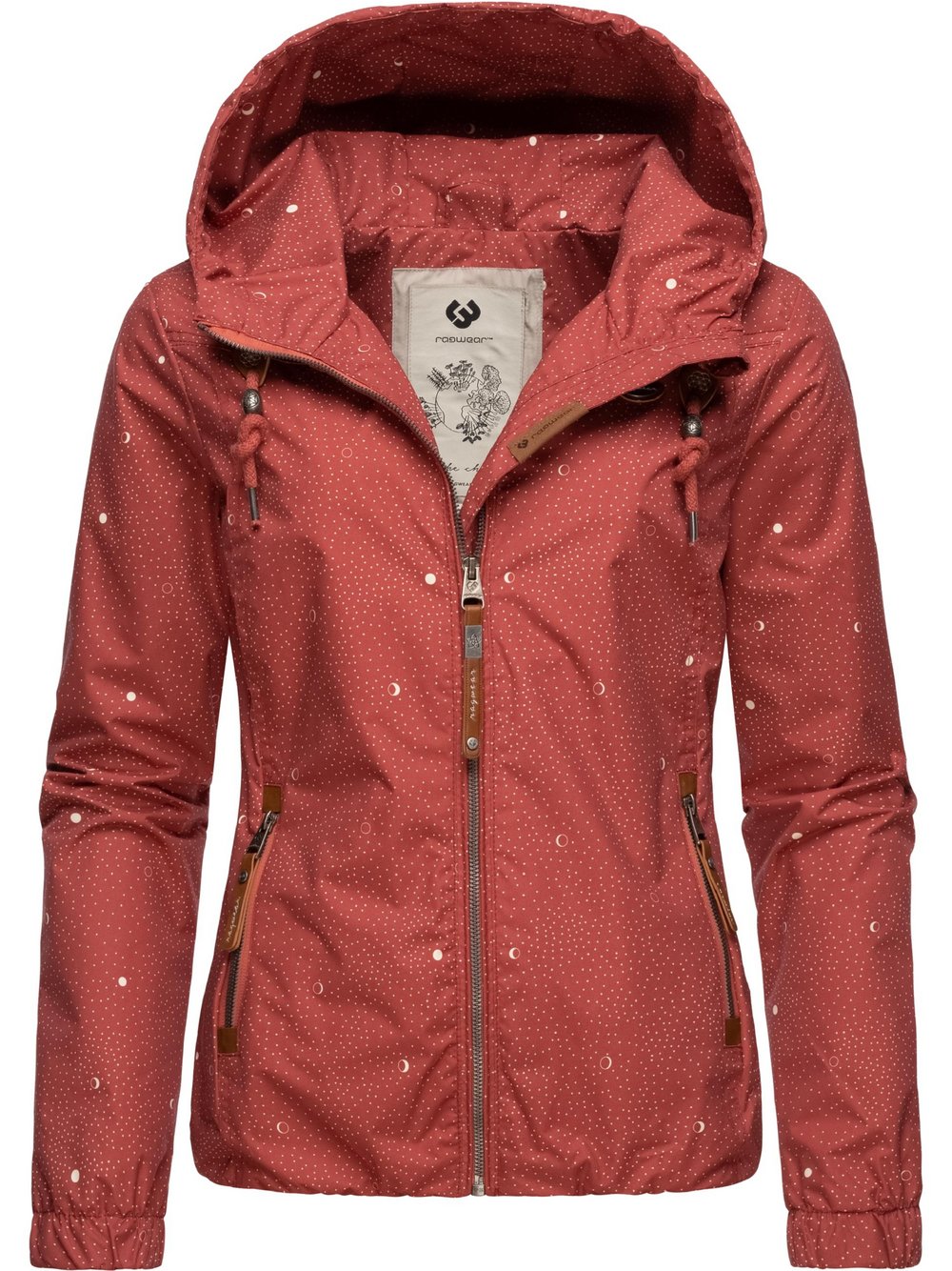 Ragwear Übergangsjacke Damen rosa gepunktet, XS