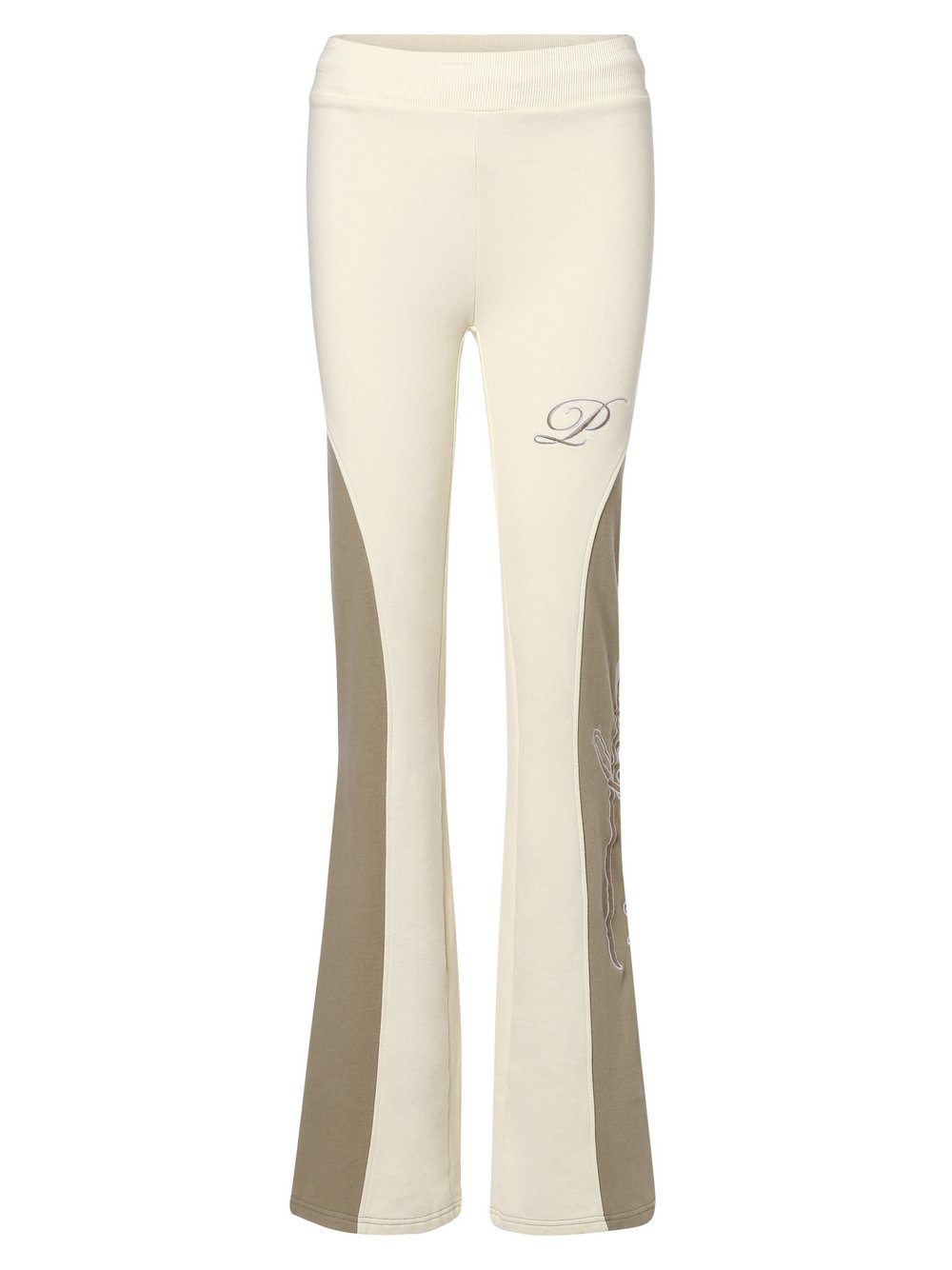 PEGADOR - Damskie spodnie dresowe – Kalmar, biały|beżowy