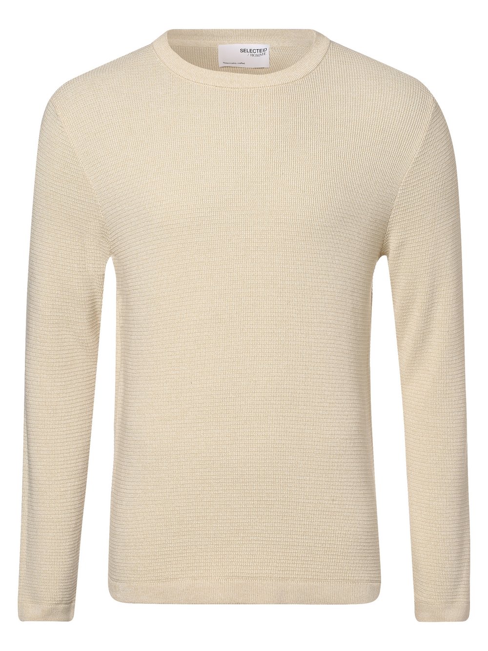 Selected - Sweter męski – SLHRocks, beżowy