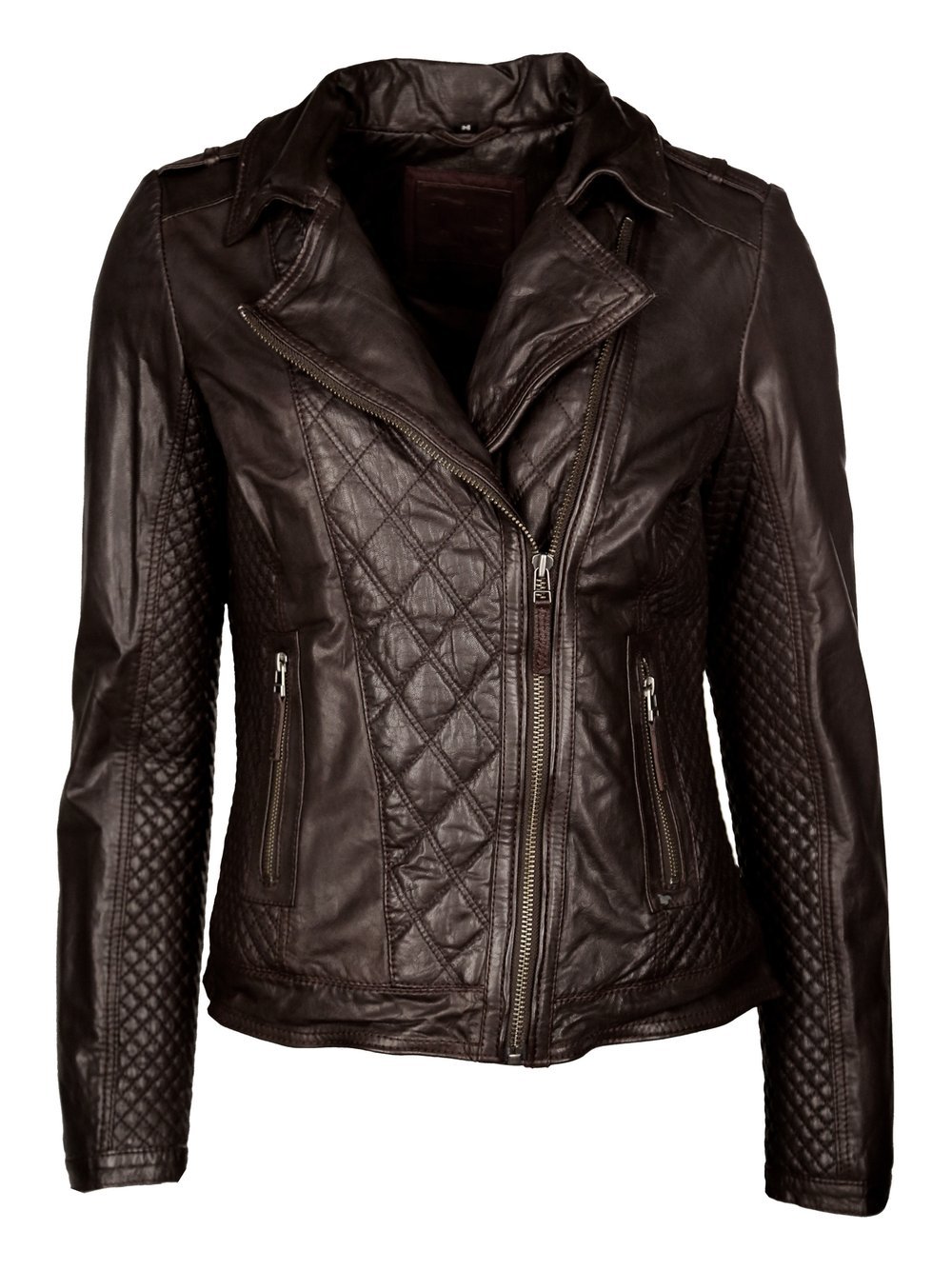 Mustang Lederjacke Damen braun, S