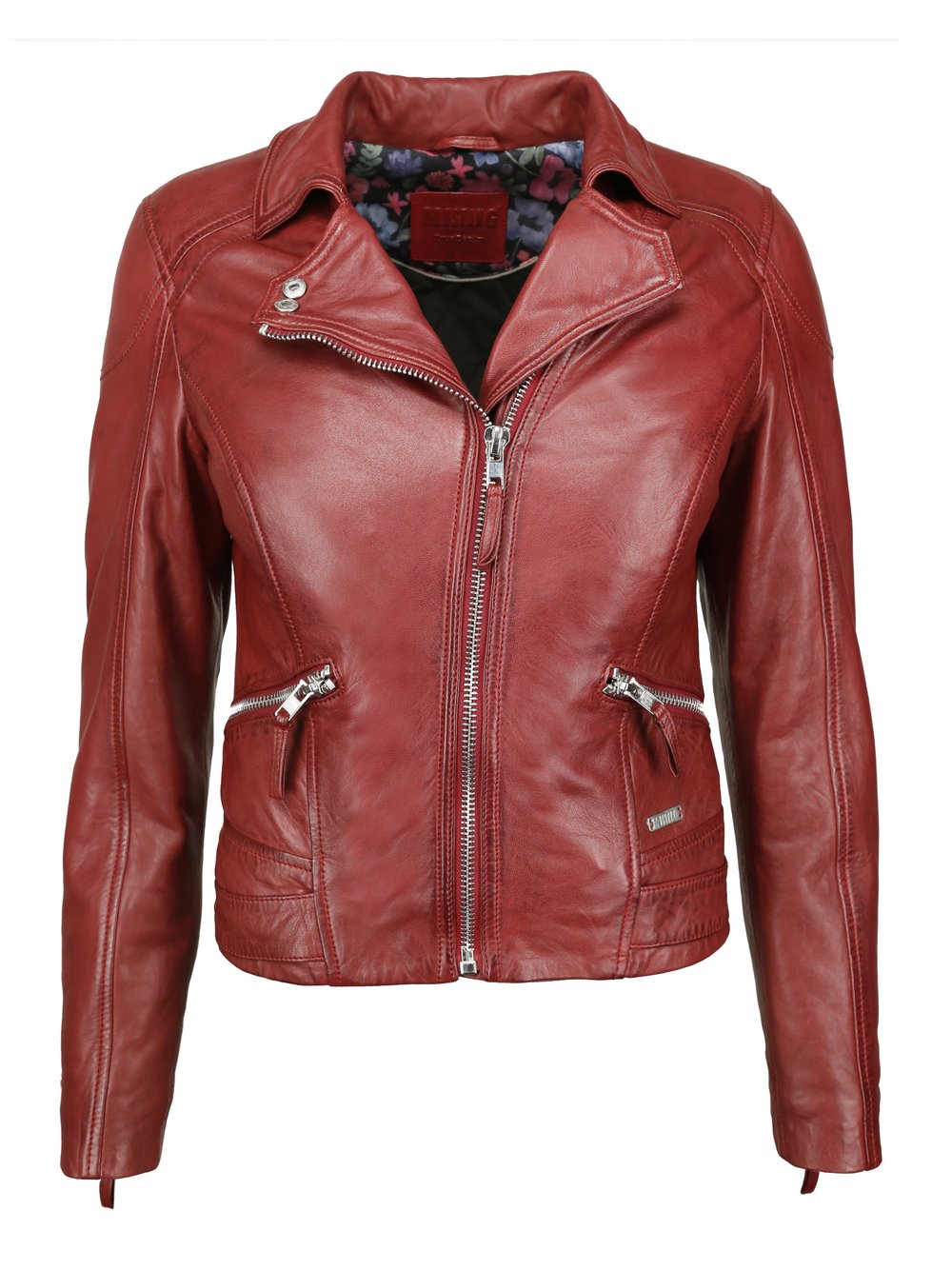 Mustang Lederjacke Damen rot, XS