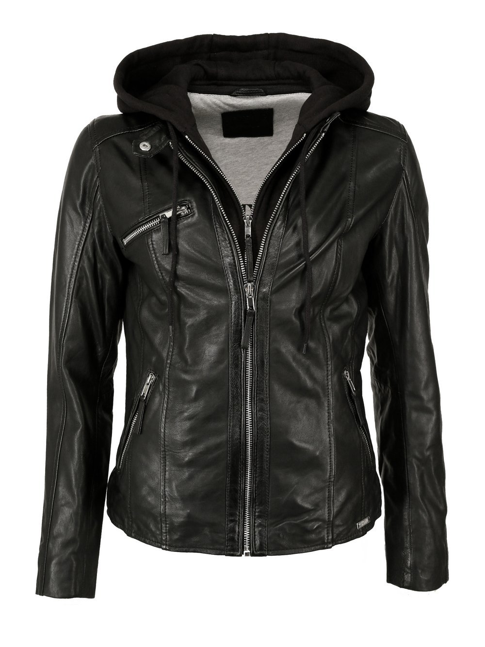 Mustang Lederjacke Damen schwarz, S