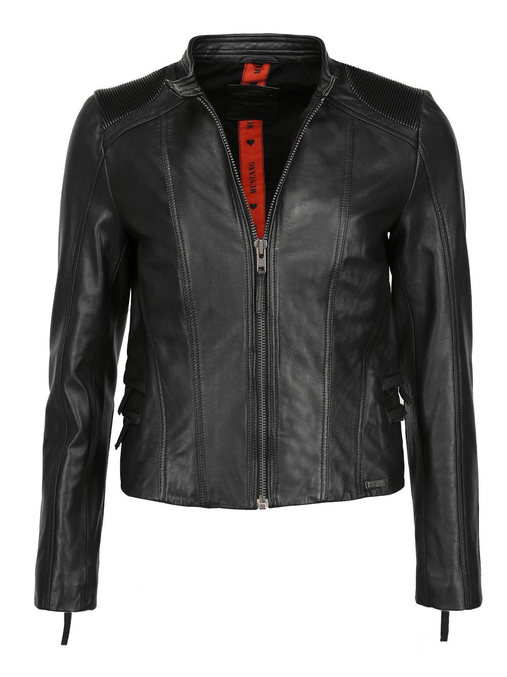 Mustang Lederjacke Damen schwarz, L