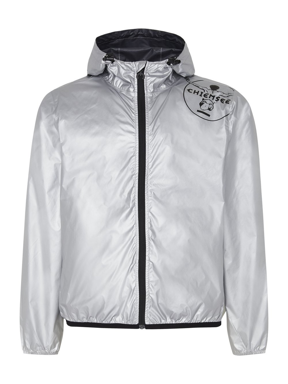 Chiemsee Regenjacke Herren Polyamid silber bedruckt, XS