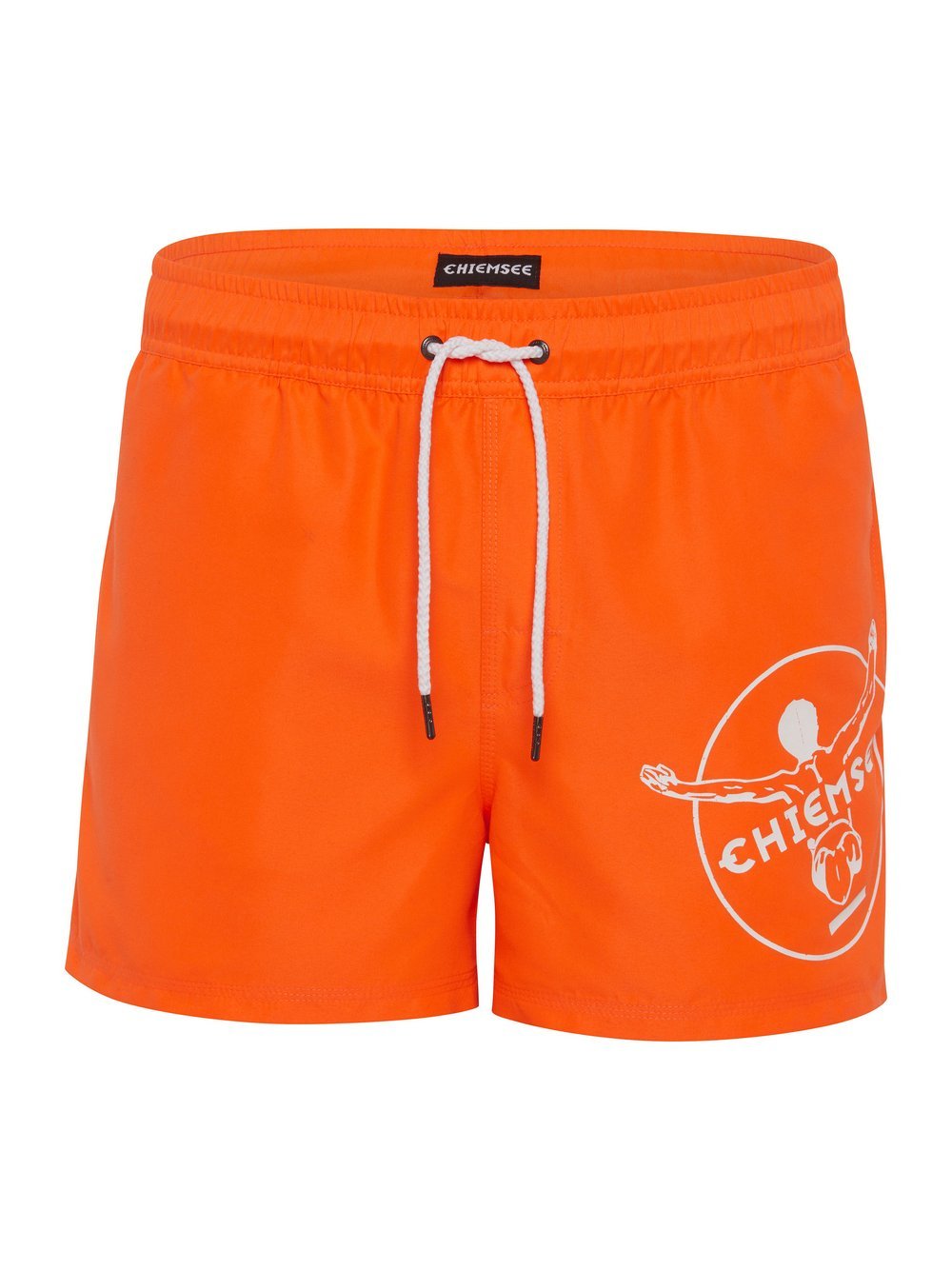 Chiemsee Badeshorts Herren orange bedruckt, M