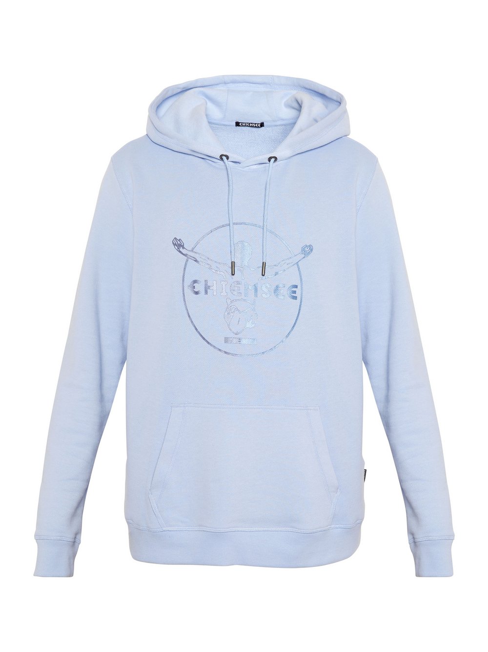 Chiemsee Hoodie Herren Baumwolle blau bedruckt, L