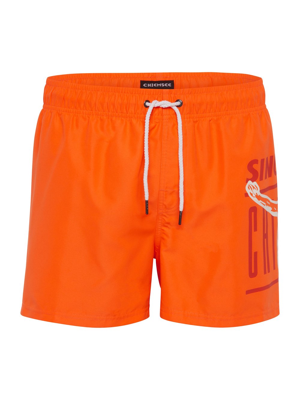 Chiemsee Badeshorts Herren orange bedruckt, S