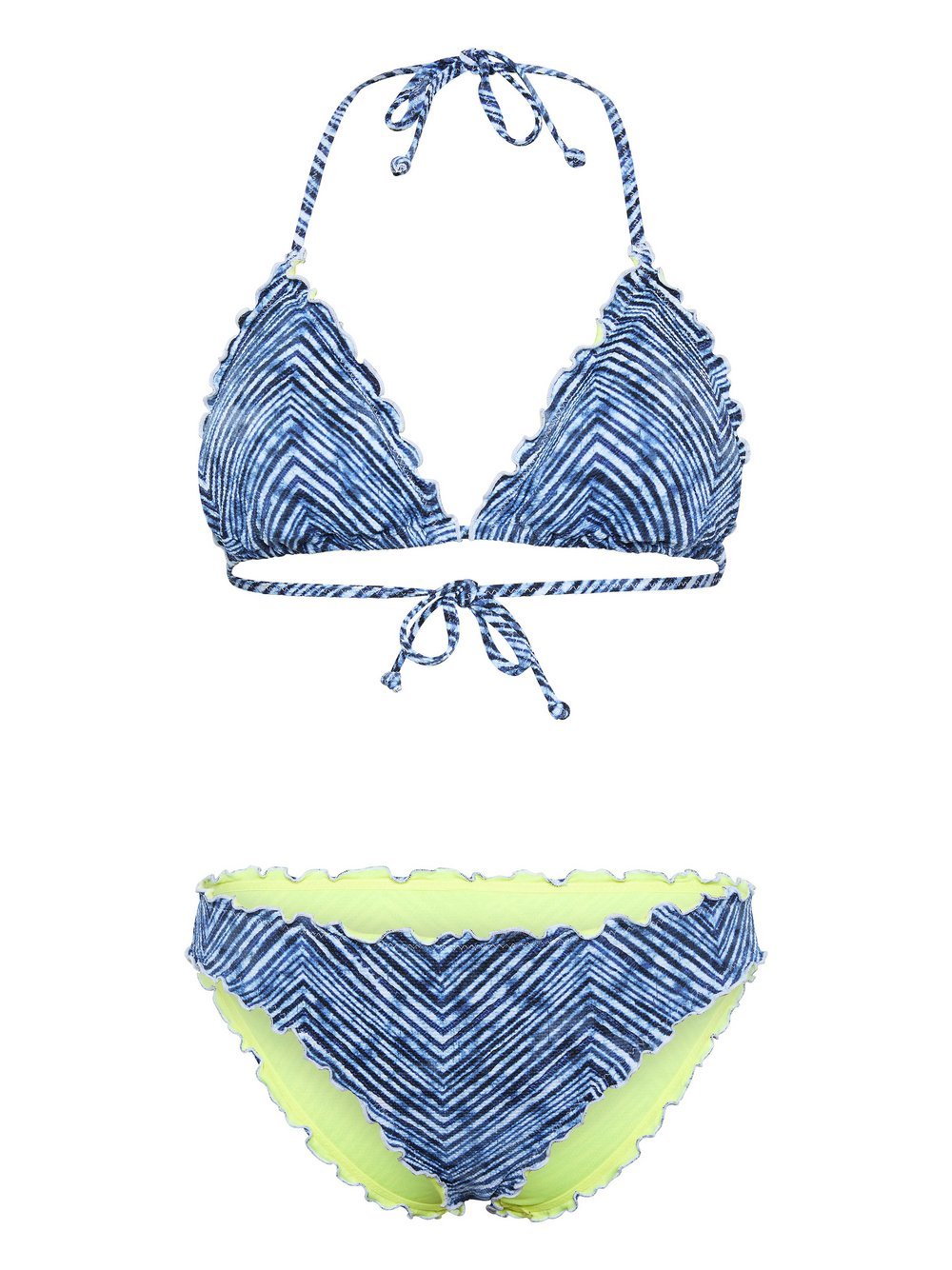 Chiemsee Triangle-Bikini-Set Damen Polyamid mehrfarbig gemustert, 36A