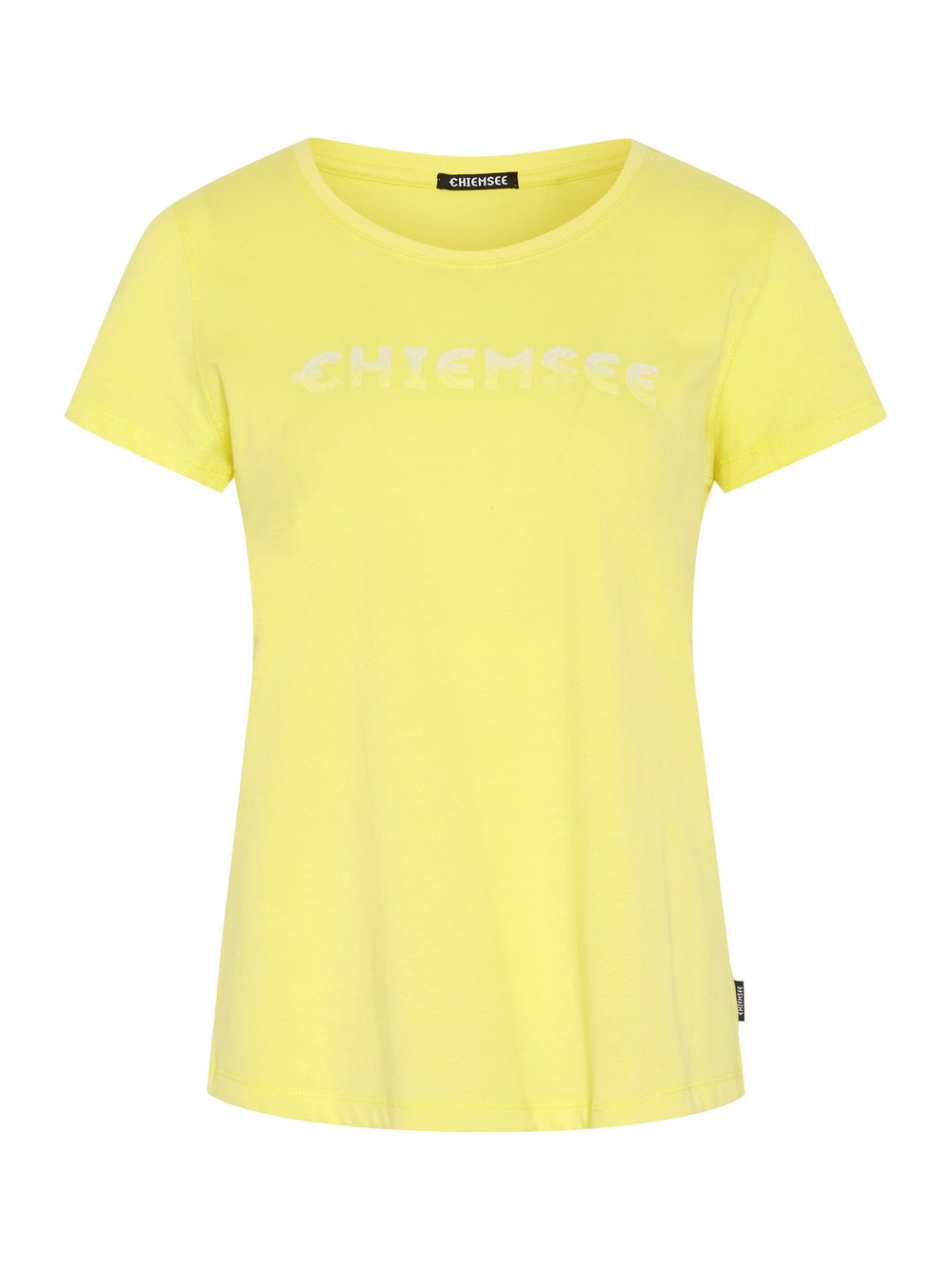 Chiemsee T-Shirt Damen Baumwolle gelb bedruckt, M