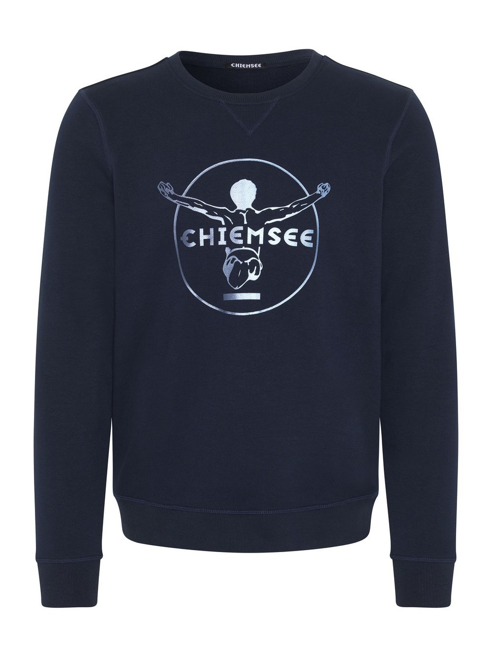 Chiemsee Sweatshirt Herren Baumwolle blau bedruckt, XS