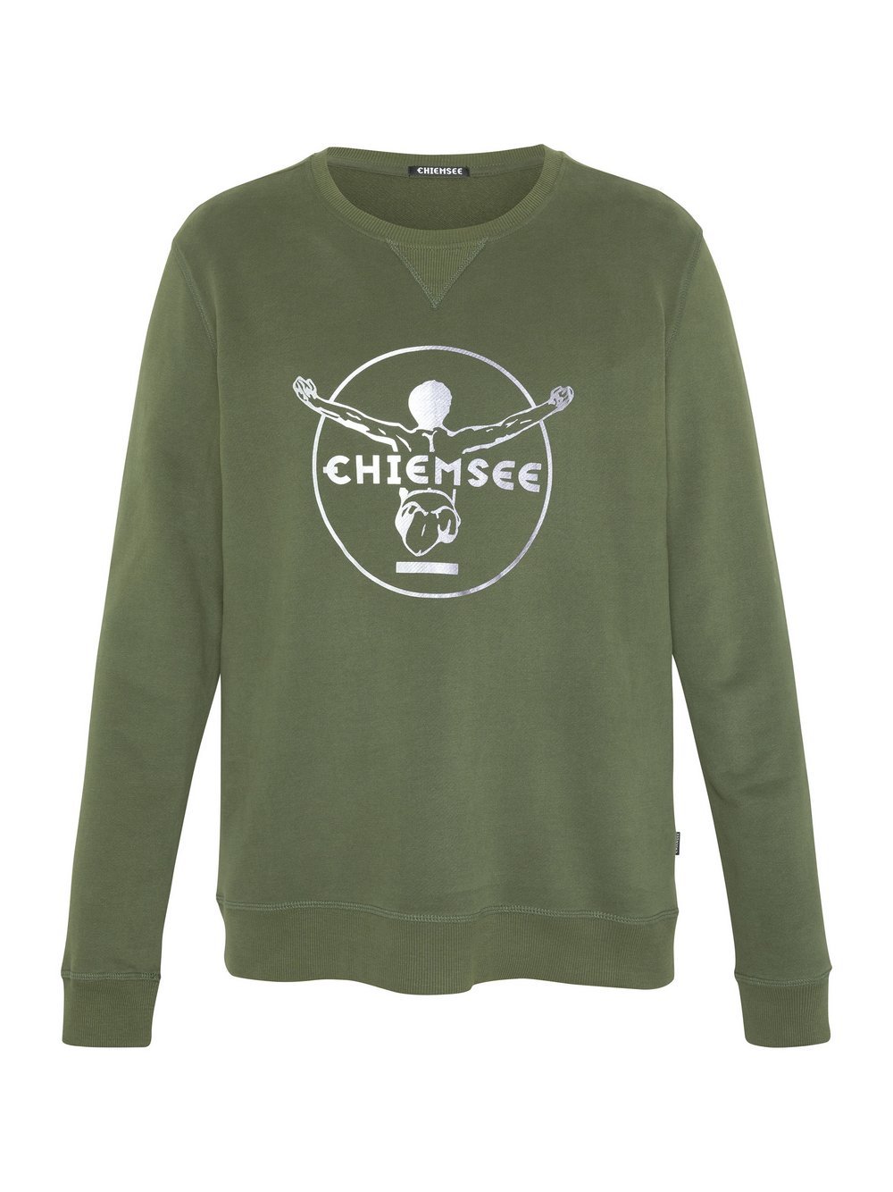 Chiemsee Sweatshirt Herren Baumwolle grün bedruckt, S