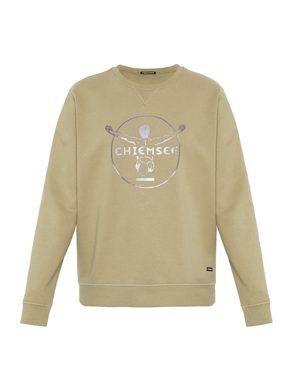 Chiemsee Sweatshirt Herren Baumwolle beige bedruckt, M