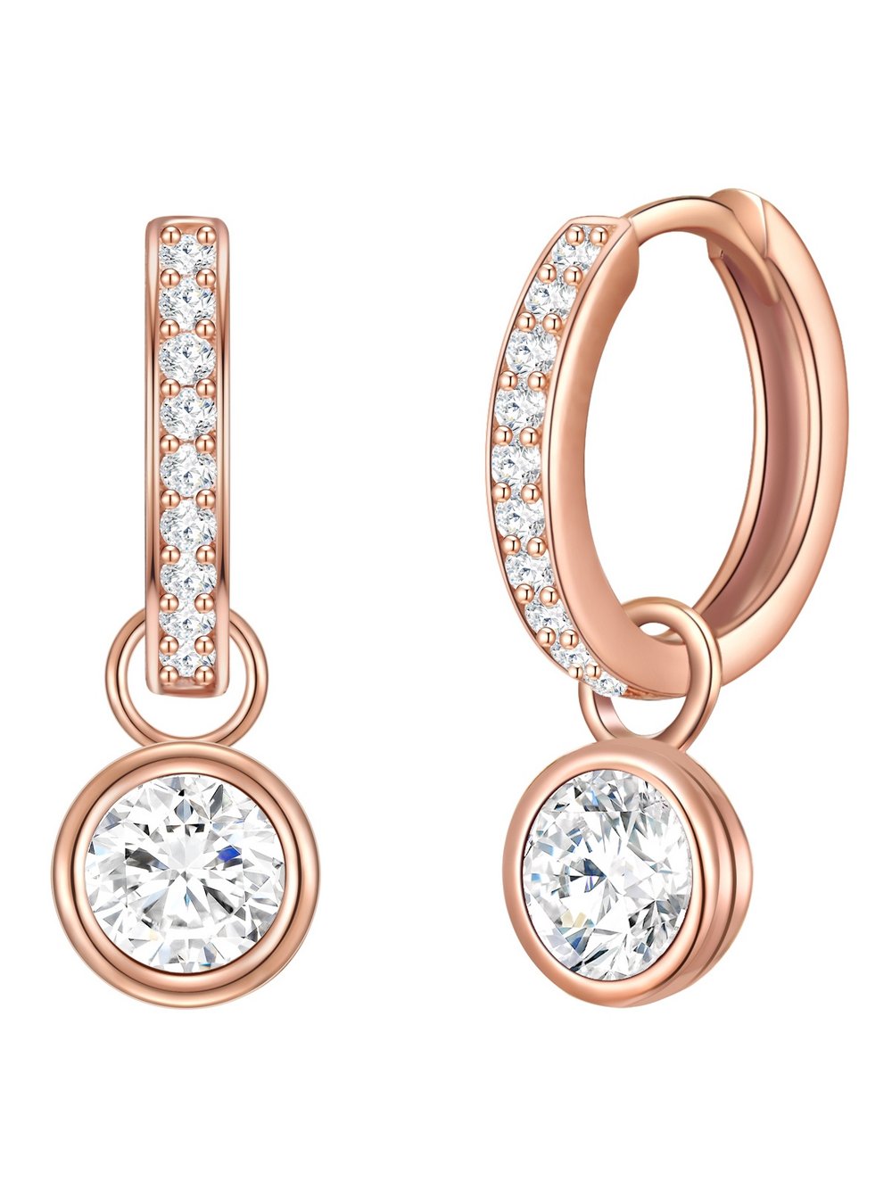 Thumbnail - Rafaela Donata Creolen Damen Sterlingsilber roségold, ONE SIZE