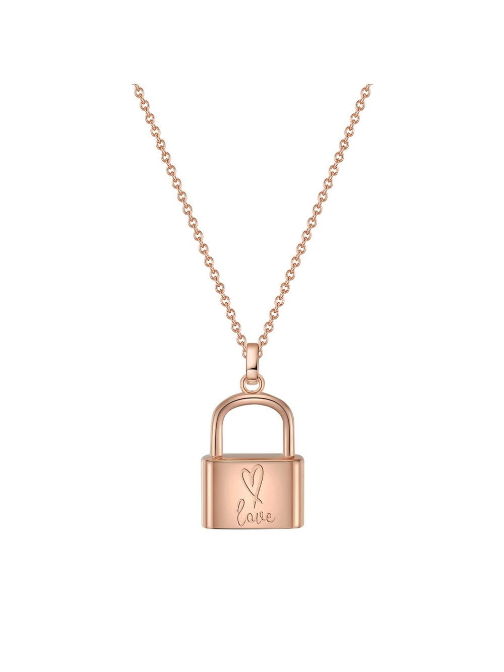 Glanzstücke München Halskette Damen Sterlingsilber roségold, ONE SIZE